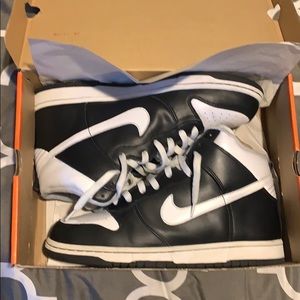 Nike dunk high black white vintage